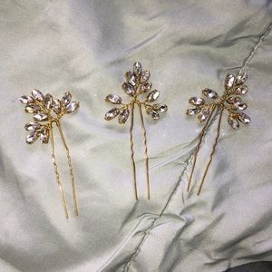 Gold and Silver Hair Pins